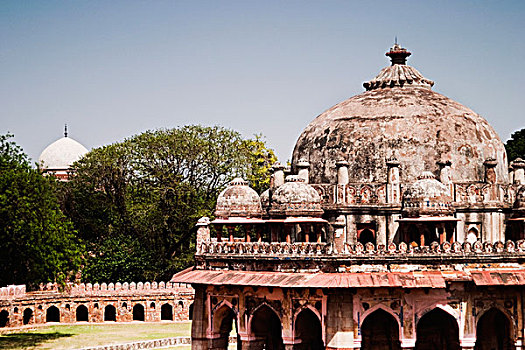 圆顶,墓地,德里,印度
