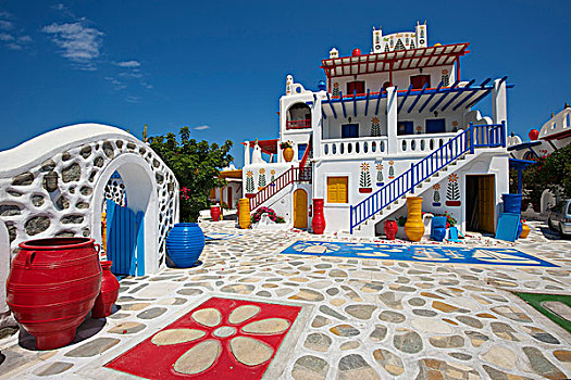 酒店,靠近,米克诺斯岛,基克拉迪群岛,希腊