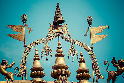 庙宇,杜巴广场,巴克塔普尔,加德满都,尼泊尔