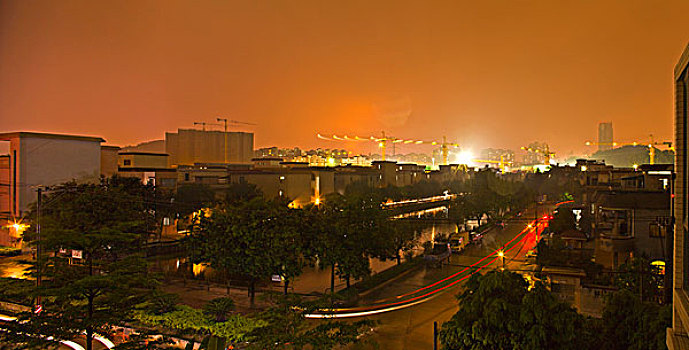 江门,城市,夜景