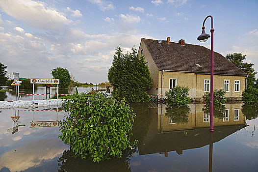 洪水,街道,德国