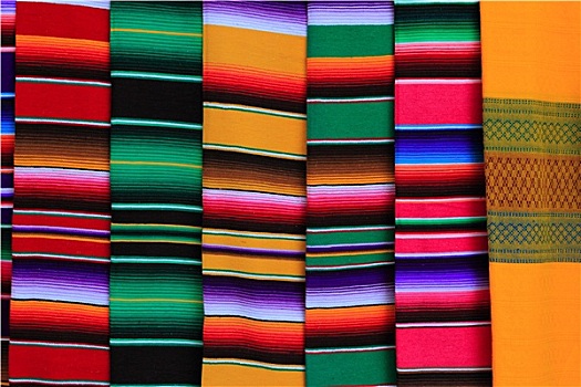 墨西哥,布,彩色,图案,纹理