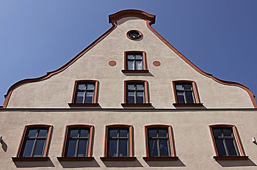 建筑外观,因格尔斯塔德特,巴伐利亚,德国,欧洲