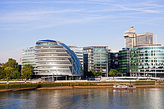 市政厅,泰晤士河,南华克,伦敦,英格兰