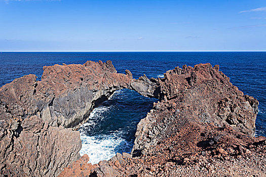 天然拱,加纳利群岛,西班牙,欧洲