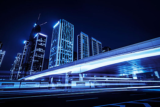 城市街道夜景