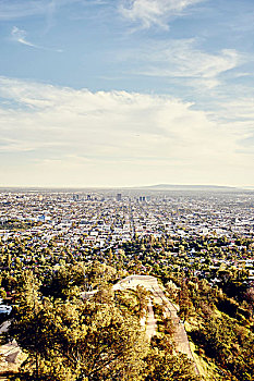 洛杉矶市区,风景,观测,美国