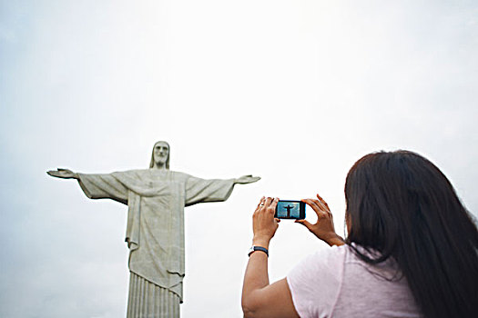 成年,女人,摄影,耶稣,救世主,里约热内卢,巴西