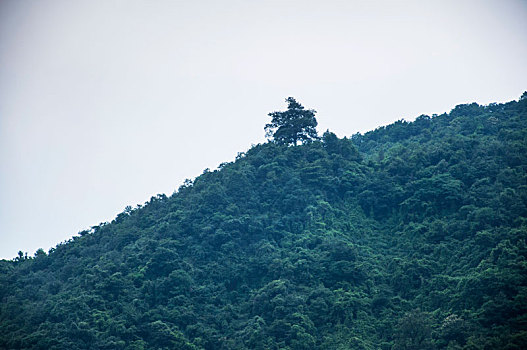 阴天环境中的山地风貌