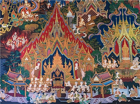 泰国人,壁画,艺术