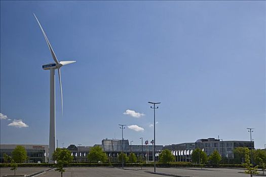 风轮机,贸易展览会,会议中心,中心,哥本哈根,丹麦,欧洲