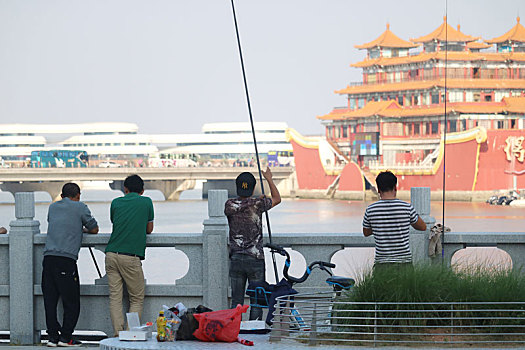 珠海市情侣路旅游风景钓鱼图片