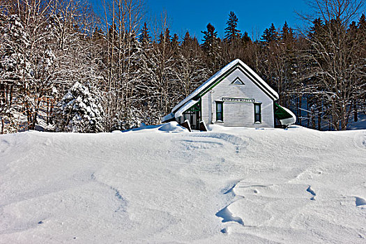 山谷,社区中心,积雪,新斯科舍省,加拿大