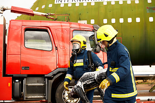 消防员,培训,呼吸装置,设备
