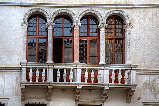 威尼斯,窗户,露台,意大利