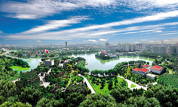 北京朝阳公园全景