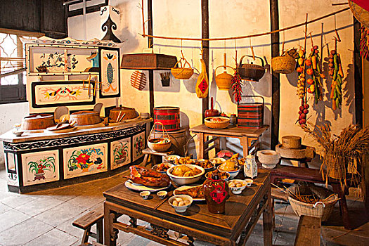 展示,古老,厨房,上海,中国
