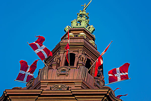 尖顶,宫殿,丹麦,议会,哥本哈根,欧洲