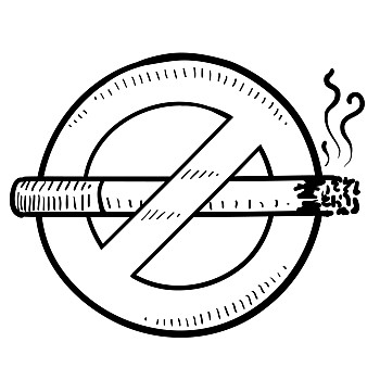 禁烟logo手绘图片