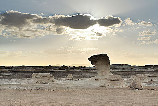 石灰石,石头,排列,白沙漠,费拉菲拉,绿洲,西部沙漠,埃及,非洲