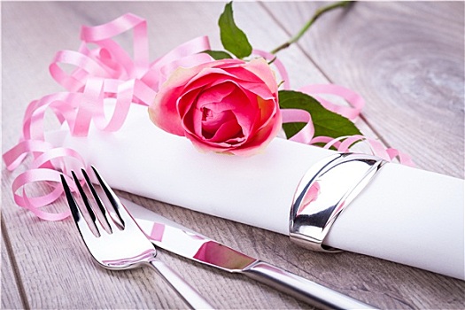 浪漫,桌子,玫瑰