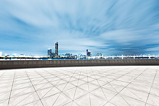 空,磚,地面,城市,現代