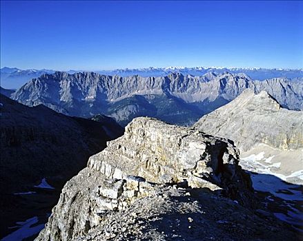 风景,山脊,提洛尔,奥地利