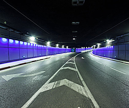 隧道,城市,公路,道路