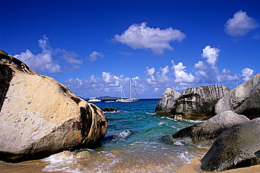 岩石构造,漂石,维京果岛,英属维京群岛