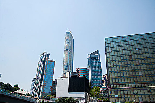 香港九龙维多利亚湾建筑