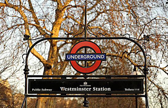 地铁,车站,威斯敏斯特站,伦敦,英格兰,英国