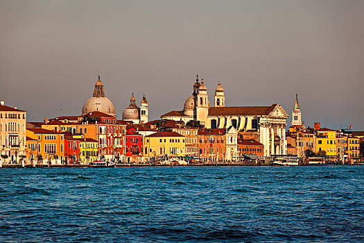威尼斯,天际线,圣马利亚,罗萨里奥,教堂,意大利