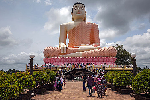 坐,佛像,庙宇,西部,省,斯里兰卡,亚洲