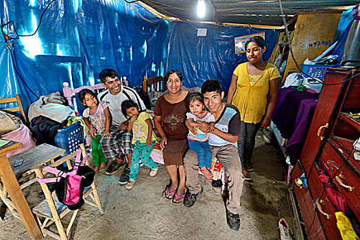 家庭,小屋,贫民窟,利马,秘鲁,南美