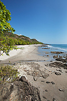 海滩,蓬塔雷纳斯,哥斯达黎加