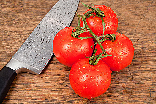 西红柿茎,刀