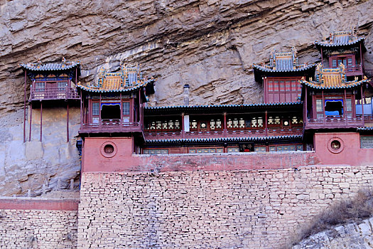 恒山悬空寺,峭壁上的千年古刹