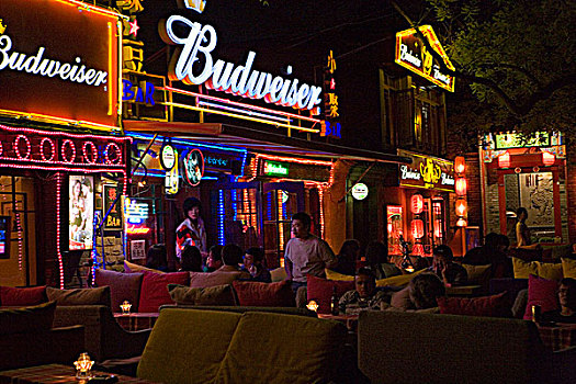 酒吧,街道,北京,中国