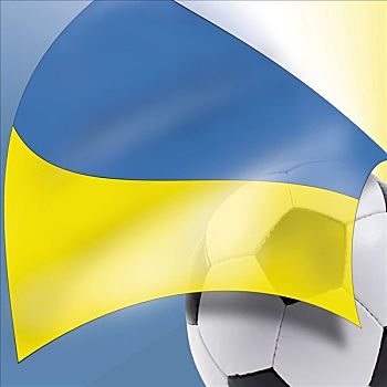 足球,乌克兰,旗帜