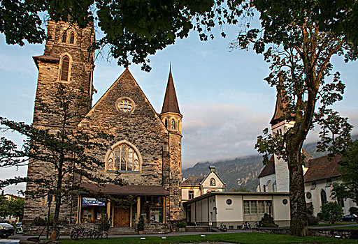瑞士小镇教堂