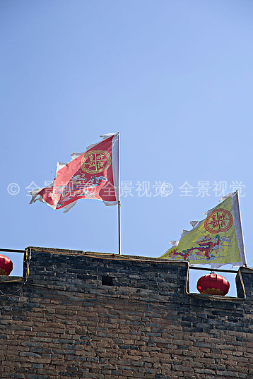 城楼旌旗图片_城楼旌旗高清图片_全景视觉