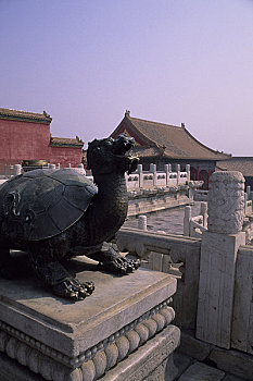 中国,北京,故宫,青铜,龟