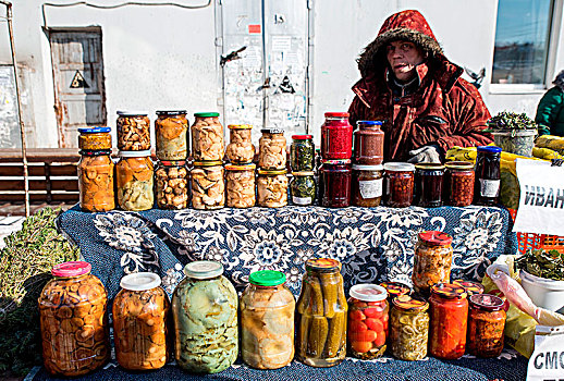 店,椒盐卷饼,市场,伊尔库茨克,区域,西伯利亚,俄罗斯