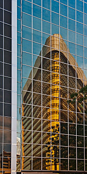 吉隆坡,摩天大楼,建筑,反射