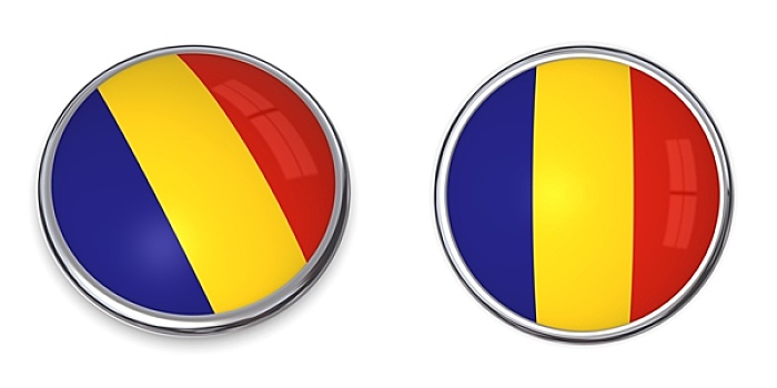 旗帜,扣,罗马尼亚