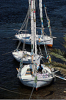 三桅小帆船,尼罗河,埃及