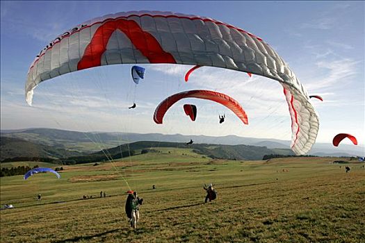 滑翔伞,黑森州,德国