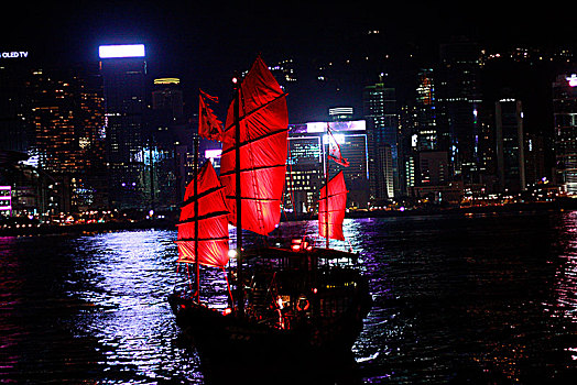 香港维多利亚港夜景