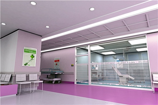 医疗,中心,紫色
