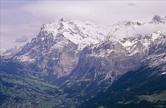 艾格尔峰,贝塔峰,靠近,格林德威尔,瑞士